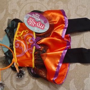 MY LIFE ORANGE AND BLACK BUTTERFLY OUTFIT